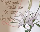 キャラクター、お花のイラスト承ります 修正無制限！可愛い女の子やお花の一枚画をご所望のお方へ是非！ イメージ2
