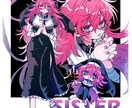 一枚イラスト作成いたします 個人Vtuberさまのグッズ化経験あり、SNSアイコンなど イメージ4