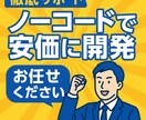 ノーコードで何でも開発します 徹底サポートと高品質なプロダクト イメージ1