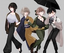 全身5,000円！立ち絵お描きします TRPG、ゲーム等にお使いいただける立ち絵を制作いたします。 イメージ4
