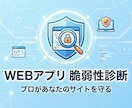 Webアプリケーションの脆弱性診断を行います プロの脆弱性診断士による【プレミアム】プラン診断 イメージ1