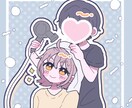 カップル(夢絵)イラスト描きます 低価格でアイコンや全身絵を描きます！ イメージ6