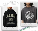 感度の高いロゴやTシャツプリントをデザインします 大手企業御用達デザイナーが"映えるデザイン"作成します。 イメージ1