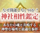 30年の霊視経験による【神社相性鑑定】を行います 寺社・参拝・仏様・仏閣・寺社・開運・パワースポット・ご利益 イメージ1