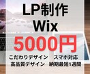 Wixで格安のLP制作いたします Wixを使用し、格安で高品質なLP制作 イメージ1