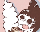 ゆるくて可愛い人物・動物・食べ物のイラスト描きます アイコン・グッズなどにおすすめ！女の子のイラストが得意です！ イメージ2