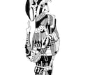 あなたに向けたあなただけのイラストを作ります 添付作品の画風に沿って抽象的なイメージから作り上げます イメージ1