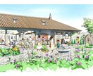 植栽プランを含め手描きパース制作します 季節に合わせたガーデニングや外構又公園プラン。 イメージ3
