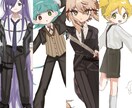 等身orデフォルメイラスト描きます ふわっとした塗りでキャラクターをかわいくします イメージ1