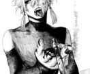 基本的にモノクロイラストを描きます 私の絵を欲しいと言ってくれる方が現れますように。 イメージ2