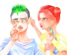厚塗り感のあるイラスト制作をします 厚塗りのイラストが欲しい方向け！現役美大生が制作します イメージ3