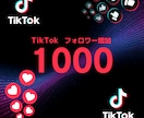 TikTokフォロワー1000増やします TikTokフォロワー1000増やします！ イメージ1