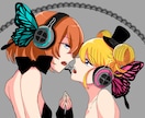可愛い&綺麗な歌ってみたのサムネイル描きます 原曲のイラストっぽさを残しつつオリジナリティを入れていきます イメージ1