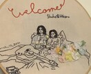 オーダーメイドで刺繍のウェルカムボード作成します お二人らしい、オリジナルなデザインを一緒に考えましょう イメージ2