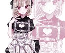 1枚絵、キラキラ可愛いなイラストを制作ます イラスト(歌ってみた/夢絵/オリキャラ等)お任せください! イメージ2