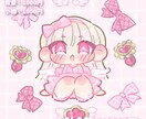 ゆるっとした可愛い系SDを制作します グッズ/Vtuber/アイドル/ソンムル/マスコット イメージ3