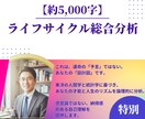 約5000字の物語★本名と生年月日で読み解きます ◆あなたのパーソナル・ライフサイクル総合分析レポート イメージ1