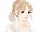 商用〇かわいい女性のシンプルなイラストを描きます 挿絵やアイコンに使用可能な愛嬌のあるかわいい女の子です イメージ5