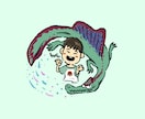 恐竜好きファミリー必見！ゆるかわ似顔絵描きます 世界にひとつだけの恐竜と子どものコラボイラストをお祝いに♪ イメージ2