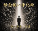 邪念祓い浄化術により念・邪気・生霊を祓います 背負わされたものを降ろし、自分の人生を取り戻す。 イメージ1