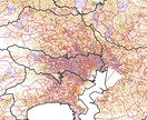 全国　県、市区郡、大字、字境界地図出来ます 全国県、市区郡、大字、字境界地図 イメージ1