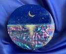 キャンバスにキラキラの星空を描きます プレゼントにもおすすめ♪(*^^)o イメージ5
