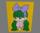 直筆カラーキャンバスボードを作成します キャンバスボードへ直筆/カラーのあなただけの１枚を作成します イメージ1