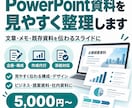 PowerPoint資料を見やすく整理しますます 文章・メモ・既存資料を伝わるスライドに整えます イメージ1