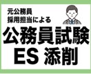 公務員試験のエントリーシート添削します 【元公務員採用担当による受かる添削】国家・地方公務員試験対応 イメージ1