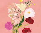 愛らしいお花の絵を描きます 絵の具で描く、繊細でやさしい心温まるお花の絵。 イメージ3