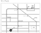 即日対応可能！用途に合わせた地図作製します 店舗案内や不動産物件案内をきれいな地図で分かりやすく イメージ5