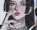 アイコン、イラスト制作します 綺麗で目力のある女の子が得意です。 イメージ1