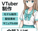 初心者向けVTuberモデル制作＋配信素材つけます 初配信まで全力支援！素材・台本・マニュアル全部入り！ イメージ6