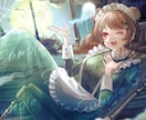 期間限定！ハロウィンイラスト量産企画します サムネにも素材でも使える！洋館メイドさんオバケ仮装 イメージ2
