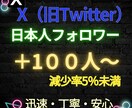 X（旧Twitter）日本人フォロワーを増加します 大特価！Xの高品質日本人フォロワーを100人増加します イメージ1