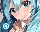 SNSアイコン♡きゅるっと可愛いイラスト制作します とびきりkawaiiをお届けできるよう精一杯尽力いたします！ イメージ4