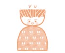 こけしみたいな༶ちょい似顔絵アイコン༶お描きします ラインやX、インスタなどのアイコンに使える◯線画イラストです イメージ4