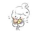 優しさ伝わるほんわかアイコン描きます あなたとあなたのお気に入りをイラストに イメージ1