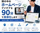 頭の中のホームページを90分で具体化しますます まとまっていなくても大丈夫。サイトの設計図を一緒に作ります。 イメージ1
