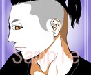 白黒+ワンカラーで目を引く似顔絵描きます SNSアイコンや名刺、プレゼントにもいかがですか！ イメージ4