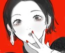 SNSアイコン（モノクロ）作成します モード感のあるモノクロイラスト作成します イメージ2