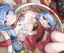 2Dイラスト(背景あり全身)を制作します サムネイルなどに使用できる全身イラスト(背景あり)を作成 イメージ1