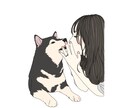 結婚式用のイラストやご家族とのイラストを作成します 思い出を形に残したい方へ、似顔絵イラストを作成いたします！ イメージ8