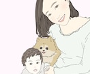 結婚式用のイラストやご家族とのイラストを作成します 思い出を形に残したい方へ、似顔絵イラストを作成いたします！ イメージ6