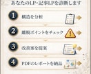歴10年の構造診断！AI生成LPのCVR改善します 構造から原因を特定→迷いなく修正に入れる診断レポート イメージ2