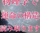 理系視点で悩みを構造整理します 状況を物理学的視点から占い、一つの系として解析します。 イメージ1