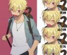 キャラクターの立ち絵制作します TRPG・ゲーム・グッズに自由に使えます！(全身可) イメージ1