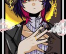 アイコン・イラスト女の子可愛く描きます 私の得意なミステリアスな感じで可愛い女の子を描きます！ イメージ6