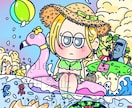キャッチーで目を引くイラストを描きます 商用/二次◎SNSアイコン.似顔絵.ジャケットなど！！ イメージ3
