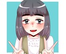 アイコンや等身絵を描きます 女の子と男の子、どちらでも描きます！ イメージ3